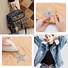 Fingerinspire 5Pcs 5 Style Glitter Enamel Hotfix Crystal Rhinestone DIY-FG0002-40-5