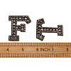 Alphabet Resin Rhinestone Patches DIY-TAC0005-45H-16