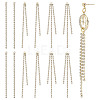 SUNNYCLUE 24Pcs 3 Style Brass Rhinestone Cup Chain Big Pendants KK-SC0003-21G-1