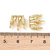 Brass Micro Pave Clear Cubic Zirconia Pendant Bail CU-CBA5CB0-06G-3