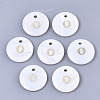 Natural White Shell Mother of Pearl Shell Charms X-SSHEL-N036-053O-2