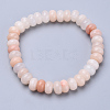 Natural Pink Aventurine Beaded Stretch Bracelets BJEW-S127-14-1