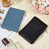 2Pcs 2 Colors Litchi Print PU Leather Zip Pouches ABAG-CP0001-08A-4