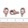 Brass Lobster Claw Clasps X-KK-902-R-NF-5