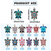  48Pcs 12 Styles Alloy Enamel Connector Charms FIND-TA0003-64-13