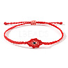 Adjustable Evil Eye Polyester Cord Braided Bracelets for Men Women BI7988-3-1