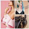 10Pcs Gemstone Charm Pendant Crystal Quartz Healing Natural Stone Pendants Buckle for Jewelry Necklace Earring Making Cra JX599C-7