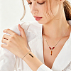 80Pcs 8 Styles Natural & Synthetic Gemstone Pendants PALLOY-FH00208-5