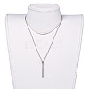 304 Stainless Steel Rolo Chain Lariat Necklace Making AJEW-JB00491-4