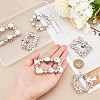   6Pcs 3 StyleCrystal Rhinestone Shoe Decoration AJEW-PH0004-50-4