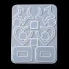 Mixed Shape Pendant & Links Silicone Molds DIY-YW0006-71-3