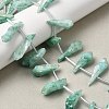 Electroplated Natural Quartz Crystal Beads Strands G-G890-A-12-5