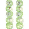 Electroplate Baking Paint Transparent Glass Beads Strands GL-CBA17FF-01D-3