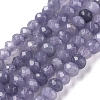 Dyed Natural Malaysia Jade Rondelle Beads Strands G-E316-2x4mm-33-1