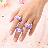 Opaque Acrylic Finger Rings RJEW-Q162-001C-2