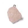 Raw Rough Natural Rose Quartz Pendants G-A028-01D-3