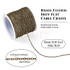 Brass Coated Iron Flat Cable Chains CH-TAC0007-02AB-4