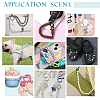   18Pcs 9 Colors Zinc Alloy Spring Gate Rings FIND-PH0010-74-6