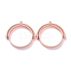 Alloy Open Back Bezel Pendants PALLOY-Z003-12RG-1