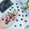 150Pcs 15 Styles Prussian Blue Opaque Acrylic Beads OACR-AR0001-31-3