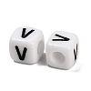 Opaque Acrylic Beads OACR-S076-01V-2