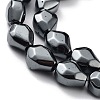 Synthetic Non-Magnetic Hematite Beads Strands G-H303-B25-3