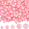1830Pcs 5 Styles ABS Plastic Imitation Pearl Beads OACR-SP0001-01A-1