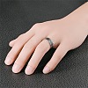 201 Stainless Steel Scale Pattern Finger Rings for Men FS-WGDD078-04-2