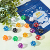 16Pcs 8 Style Transparent Acrylic Pendants MACR-SC0002-12-4