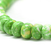 Synthetic Ocean White Jade Beads Strands G-S257-5x10mm-03-3