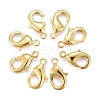 Brass Lobster Claw Clasps X-KK-902-G-NF-1