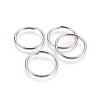 Tarnish Resistant 304 Stainless Steel Saw Cut Open Jump Rings STAS-P212-25P-01-1