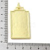 Brass Micro Pave Cubic Zirconia Pendant with Enamel KK-H458-02G-O02-3