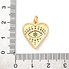 Brass Micro Pave Cubic Zirconia Pendants KK-U033-07G-02-3