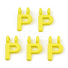 Rack Plating Spray Painted Alloy 2-Loop Link Pendants PALLOY-N176-01P-1