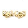 Brass Pave Shell Bowknot Multi-Strand Links KK-Q820-18G-1