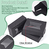 Rectangle Folding Paper Storage Boxes CON-WH0106-01A-02-3