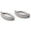 304 Stainless Steel Curved Belly Ring Hoop STAS-B035-01P-1