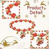 Christmas CCB Plastic & Glass Bead Bracelets BJEW-FS00029-2