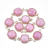 Natural White Jade Links connectors G-S344-69I-1