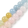 Natural Morganite Beads Strands G-P503-6MM-01-2
