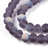 Imitation Jade Glass Beads Strands EGLA-A034-T2mm-MB15-3