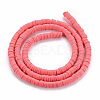 Handmade Polymer Clay Bead Strands X-CLAY-T002-4mm-72-2