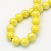 Glazed Porcelain Round Beads PORC-S489-8mm-10-2