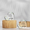 Heart-shaped with Word Acrylic Ornaments DJEW-WH0241-015-5