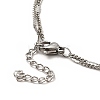 304 Stainless Steel Charm Anklet AJEW-C021-12P-5