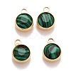 Faceted Natural Gemstone Charms STAS-D177-01G-2
