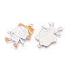 Halloween Theme Alloy Enamel Pendants ENAM-T022-54P-10-2