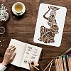 Plastic Reusable Drawing Painting Stencils Templates DIY-WH0202-343-3