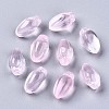 Transparent Spray Painted Glass Beads GLAA-N035-013-D02-1